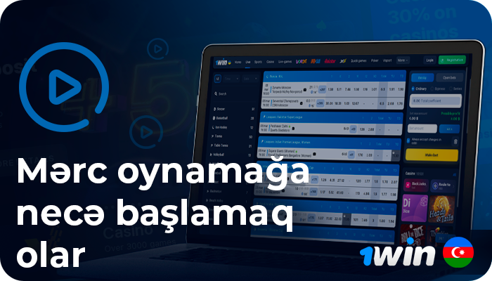 1win AZ onlayn kazinosunda oynamağa necə başlamaq olar - addım-addım təlimatlar